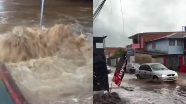 Imagem referente a Forte chuva provoca estragos e enchentes em Curitiba e cidades da Região Metropolitana